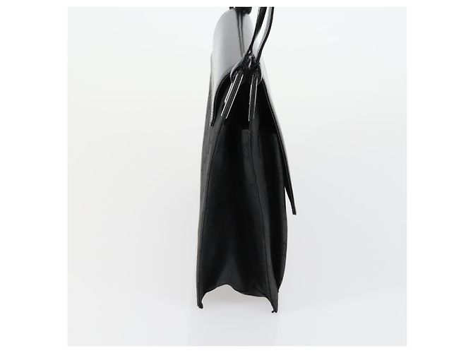 Bolsa de Ombro GG em Lona Gucci Nylon Preto Prata 001 3132 Auth 154414 - vista 5