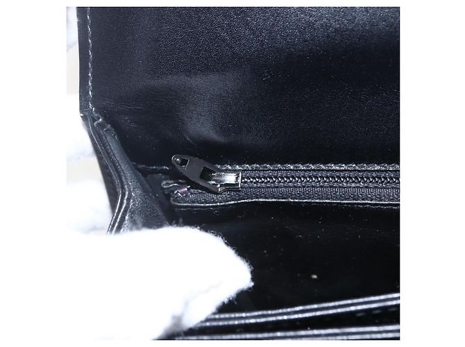 Sac à épaule CÉLINE Carrosse en cuir noir et or Auth ka895 Doré - vue 16