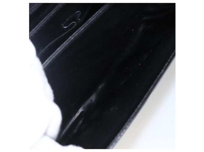 Sac à épaule CÉLINE Carrosse en cuir noir et or Auth ka895 Doré - vue 21