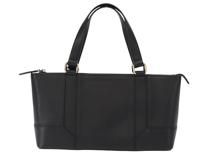 Burberry Borsa Tote in Pelle Nera e Oro Auth BA8801 Nero D'oro - vista 2