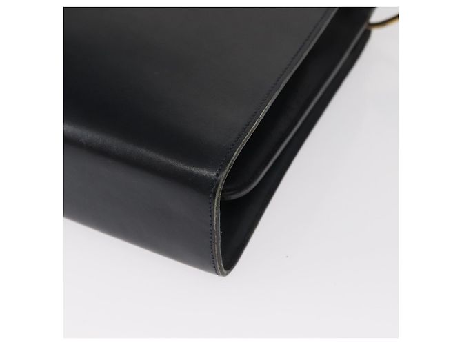 Christian Dior Schultertasche aus Leder Schwarz Gold Auth ka900 Golden - Ansicht 14