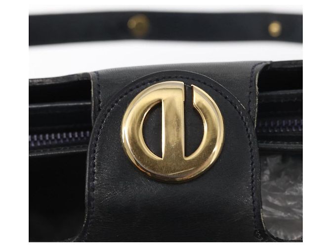 Christian Dior Schultertasche aus Leder Schwarz Gold Auth ka900 Golden - Ansicht 15
