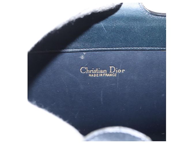 Christian Dior Schultertasche aus Leder Schwarz Gold Auth ka900 Golden - Ansicht 16