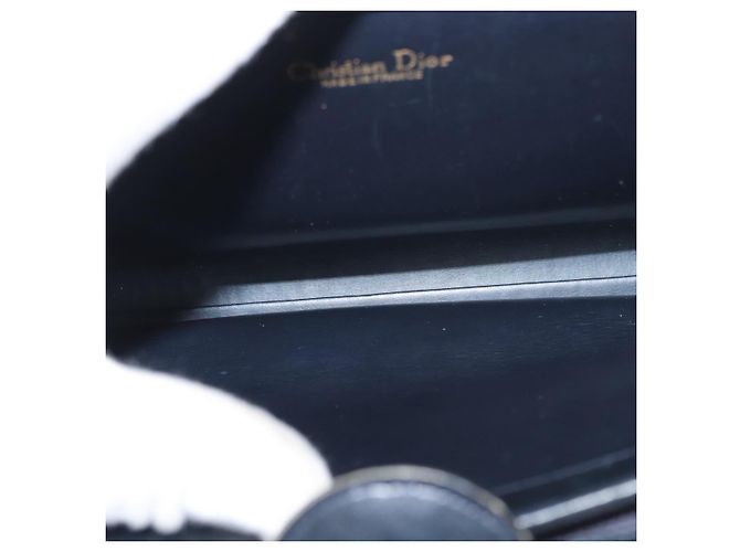 Christian Dior Schultertasche aus Leder Schwarz Gold Auth ka900 Golden - Ansicht 17