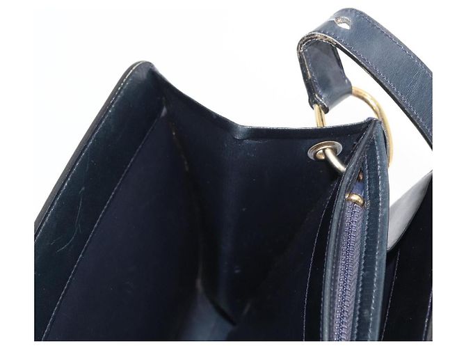 Christian Dior Schultertasche aus Leder Schwarz Gold Auth ka900 Golden - Ansicht 18