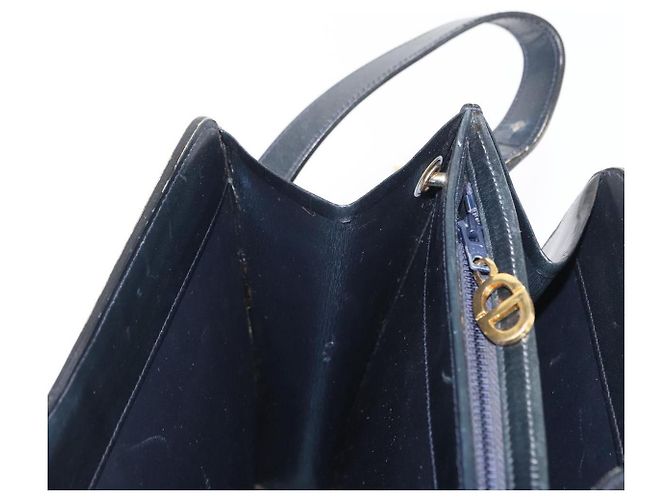 Christian Dior Schultertasche aus Leder Schwarz Gold Auth ka900 Golden - Ansicht 21