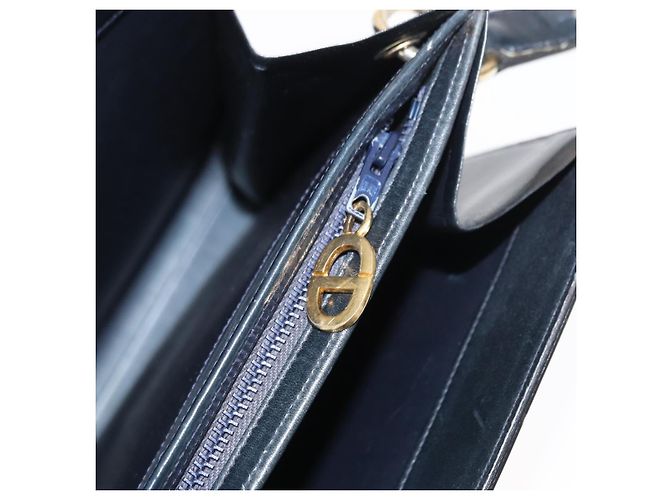 Christian Dior Schultertasche aus Leder Schwarz Gold Auth ka900 Golden - Ansicht 23