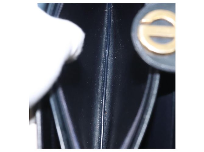 Christian Dior Schultertasche aus Leder Schwarz Gold Auth ka900 Golden - Ansicht 24
