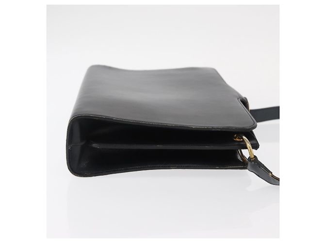 Christian Dior Schultertasche aus Leder Schwarz Gold Auth ka900 Golden - Ansicht 4