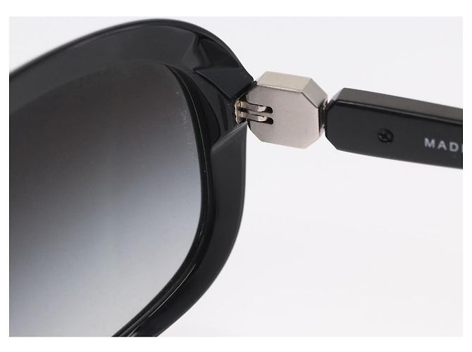 Gafas de sol CHANEL de plástico Negro CC Auth ka958 - vista 9