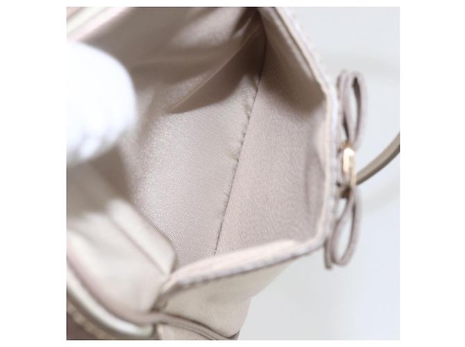 Borsa a spalla Vala in nylon beige oro Auth 159964 di Salvatore Ferragamo D'oro - vista 20