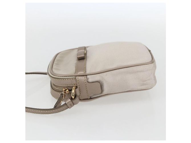 Borsa a spalla Vala in nylon beige oro Auth 159964 di Salvatore Ferragamo D'oro - vista 4