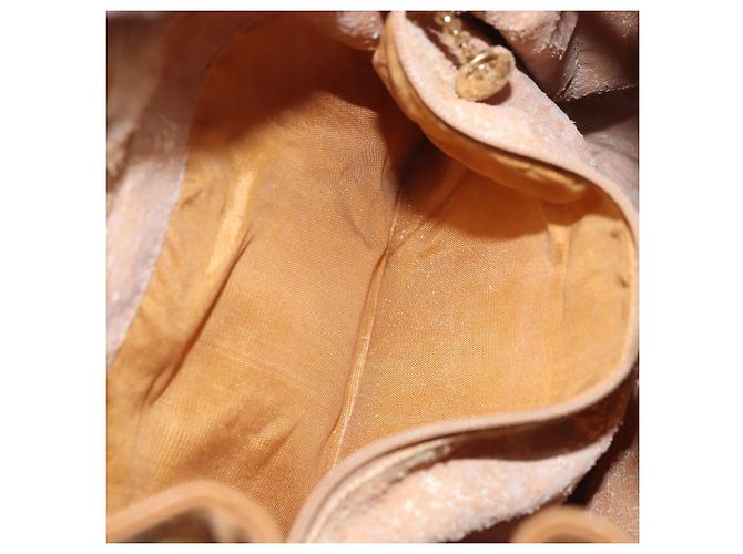 Gucci Borsa a Spalla in Pelle Marrone Oro Auth 151505 D'oro - vista 21