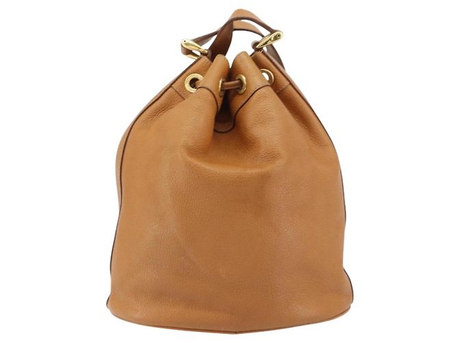 Gucci Borsa a Spalla in Pelle Marrone Oro Auth 151505 D'oro - vista 3