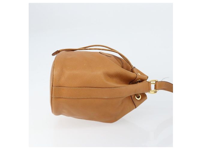Gucci Borsa a Spalla in Pelle Marrone Oro Auth 151505 D'oro - vista 4