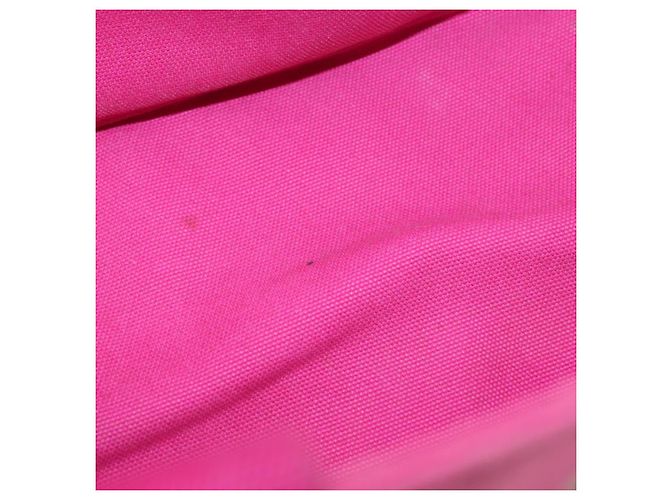 PRADA Borsa a Mano Canapa PM in Tela Rosa Oro Auth ka913 D'oro - vista 16