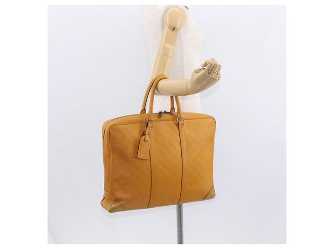 LOUIS VUITTON Borsa Porta Documenti da Viaggio Damier Infini Solar N41218 Auth 156542 - vista 22