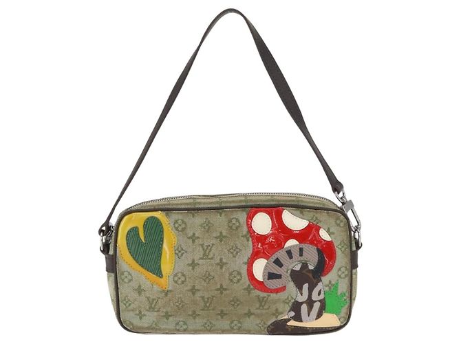 LOUIS VUITTON Mini Tale de Fe Pochette Accessorio Pouch Khaki M92274 Auth bs32023 Cachi - vista 13