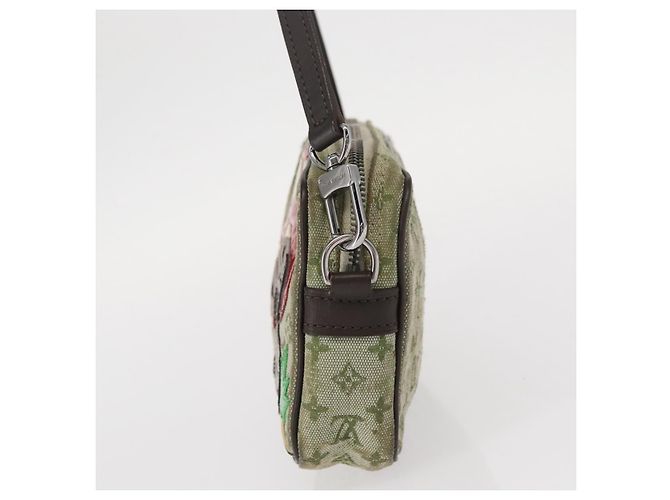 LOUIS VUITTON Mini Tale de Fe Pochette Accessorio Pouch Khaki M92274 Auth bs32023 Cachi - vista 3