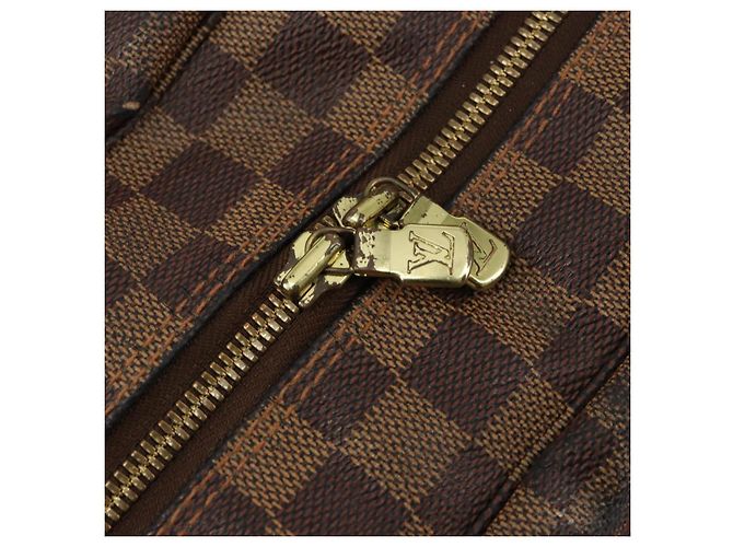 LOUIS VUITTON Borsa a Spalla Naviglio Damier Ebene N45255 LV Auth BA8745 - vista 10