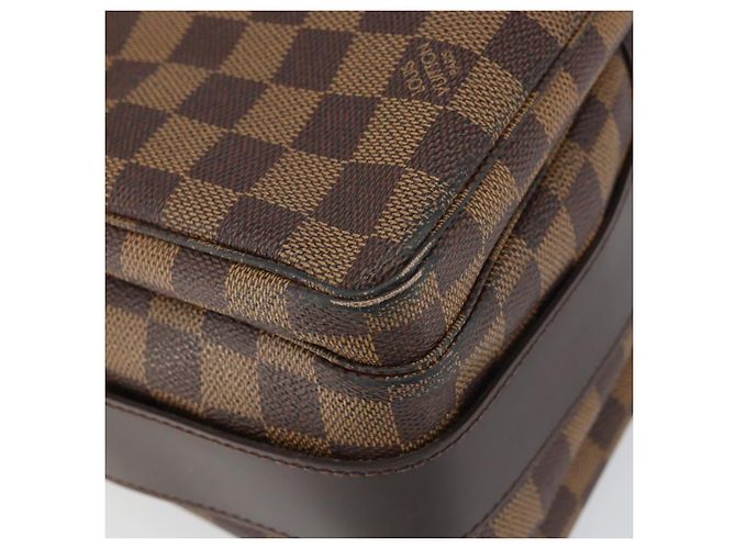 LOUIS VUITTON Borsa a Spalla Naviglio Damier Ebene N45255 LV Auth BA8745 - vista 15