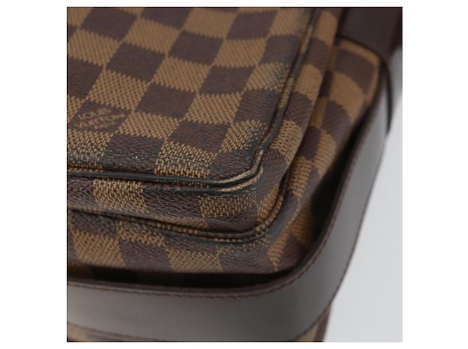 LOUIS VUITTON Borsa a Spalla Naviglio Damier Ebene N45255 LV Auth BA8745 - vista 16