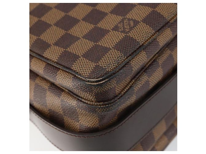 LOUIS VUITTON Borsa a Spalla Naviglio Damier Ebene N45255 LV Auth BA8745 - vista 17