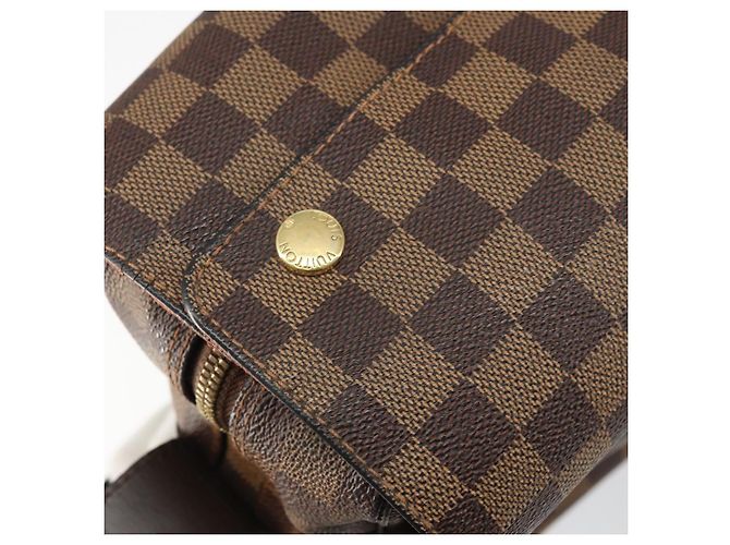 LOUIS VUITTON Borsa a Spalla Naviglio Damier Ebene N45255 LV Auth BA8745 - vista 18