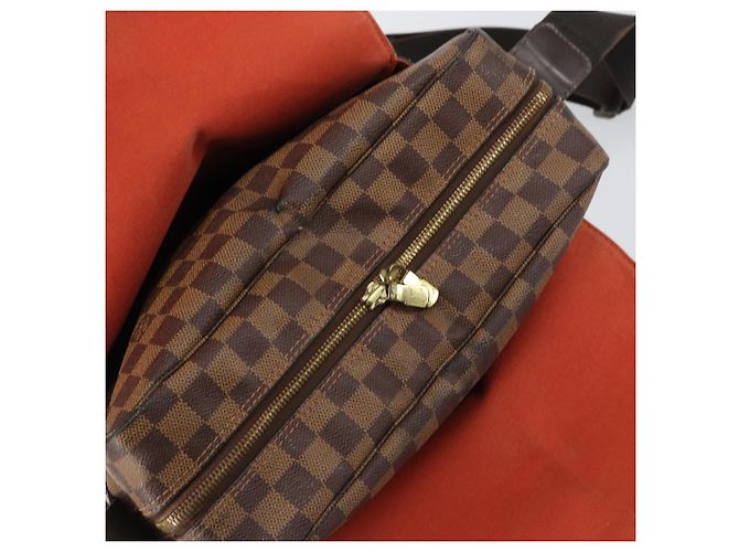 LOUIS VUITTON Borsa a Spalla Naviglio Damier Ebene N45255 LV Auth BA8745 - vista 19