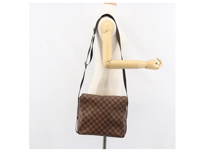 LOUIS VUITTON Borsa a Spalla Naviglio Damier Ebene N45255 LV Auth BA8745 - vista 25