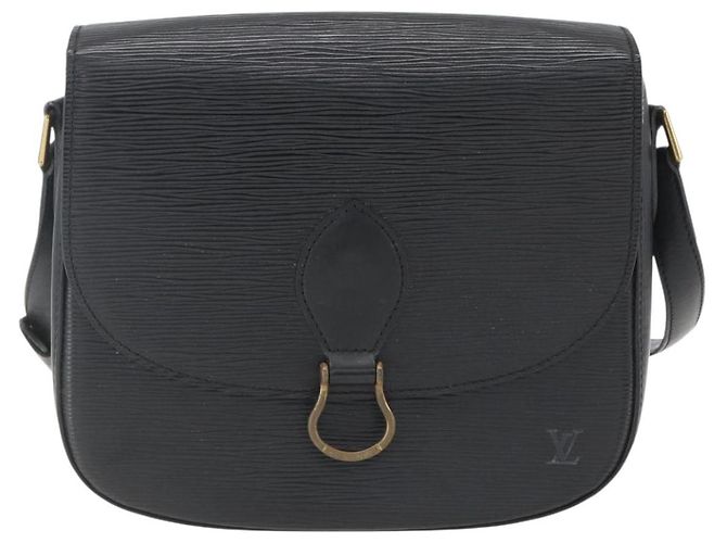 LOUIS VUITTON Borsa a Spalla Epi Saint Cloud GM Nera M52192 LV Auth 156981 Nero - vista 13
