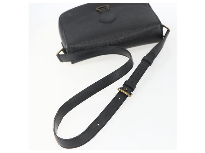 LOUIS VUITTON Borsa a Spalla Epi Saint Cloud GM Nera M52192 LV Auth 156981 Nero - vista 7