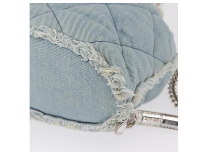Salvatore Ferragamo Vala Backpack Denim 2way Blue Silver Auth 156378 - view 16