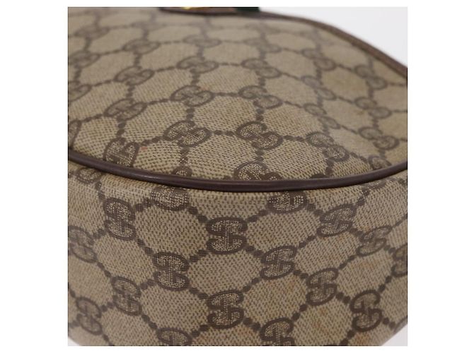 Borsa Sherry Line GG Supreme Web di GUCCI in PVC beige e oro 89 02 077 Auth 156280 D'oro - vista 14