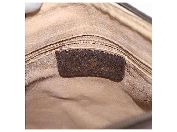 Borsa Sherry Line GG Supreme Web di GUCCI in PVC beige e oro 89 02 077 Auth 156280 D'oro - vista 18