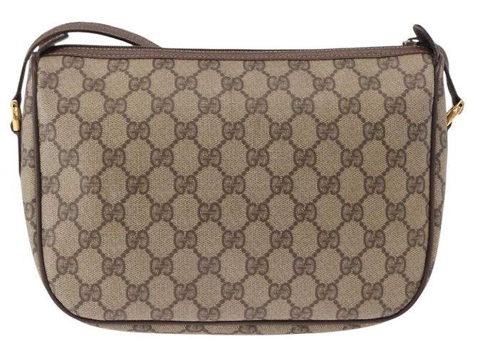 Borsa Sherry Line GG Supreme Web di GUCCI in PVC beige e oro 89 02 077 Auth 156280 D'oro - vista 2