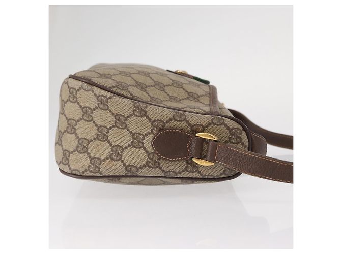 Borsa Sherry Line GG Supreme Web di GUCCI in PVC beige e oro 89 02 077 Auth 156280 D'oro - vista 3