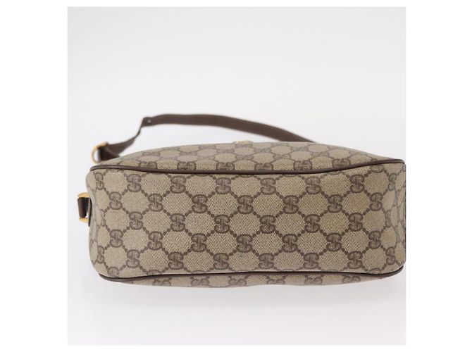 Borsa Sherry Line GG Supreme Web di GUCCI in PVC beige e oro 89 02 077 Auth 156280 D'oro - vista 5
