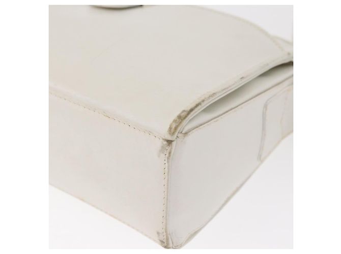 Céline Borsa a Spalla CELINE in Pelle Bianco Oro Auth 151815 D'oro - vista 14
