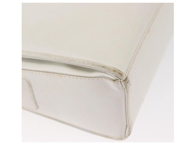 Céline Borsa a Spalla CELINE in Pelle Bianco Oro Auth 151815 D'oro - vista 15