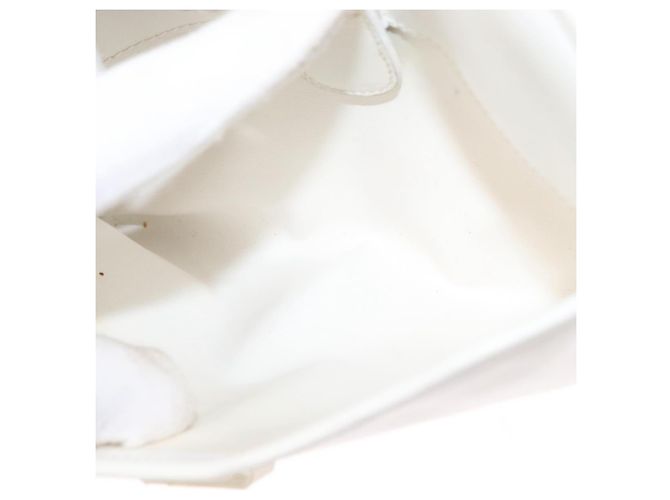 Céline Borsa a Spalla CELINE in Pelle Bianco Oro Auth 151815 D'oro - vista 21