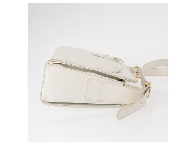 Céline Borsa a Spalla CELINE in Pelle Bianco Oro Auth 151815 D'oro - vista 3