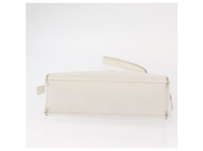Céline Borsa a Spalla CELINE in Pelle Bianco Oro Auth 151815 D'oro - vista 5