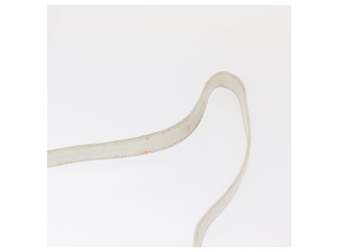 Céline Borsa a Spalla CELINE in Pelle Bianco Oro Auth 151815 D'oro - vista 8