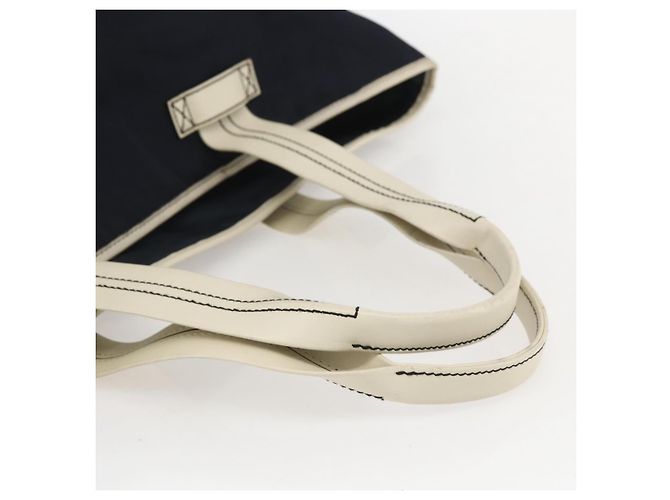 Gucci Borsa Tote in Nylon Blu Navy Argento 169943 Auth fm4956 - vista 7