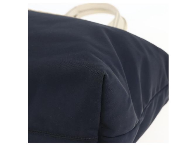 Gucci Borsa Tote in Nylon Blu Navy Argento 169943 Auth fm4956 - vista 9