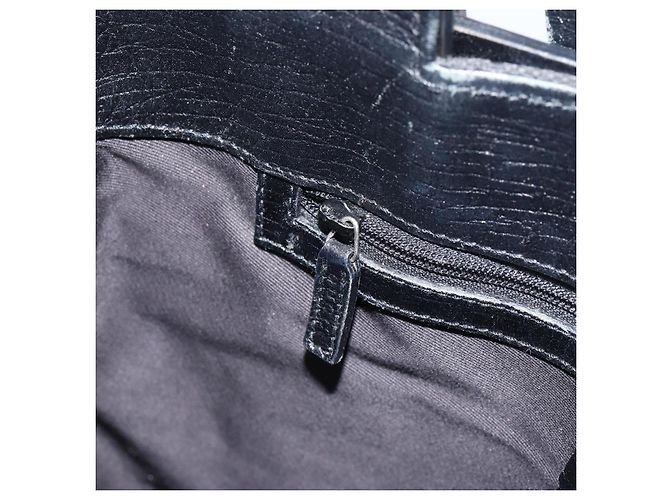 GUCCI GG Canvas Tote Bag Schwarz Silber 107757 Auth 156922 - Ansicht 20