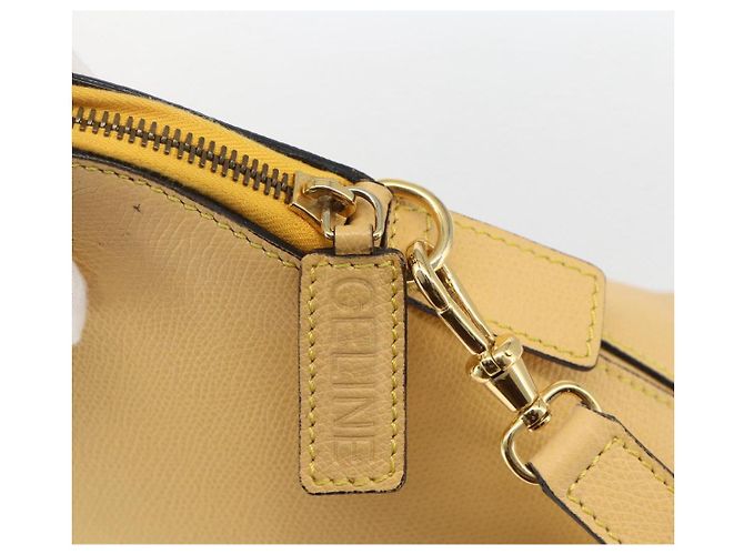 Céline Borsa a mano CELINE in pelle 2 in 1 oro giallo Auth 156864 D'oro - vista 18