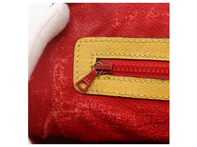 Céline Borsa a mano CELINE in pelle 2 in 1 oro giallo Auth 156864 D'oro - vista 19
