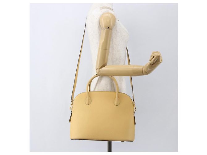 Céline Borsa a mano CELINE in pelle 2 in 1 oro giallo Auth 156864 D'oro - vista 23